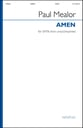 Amen SATB choral sheet music cover